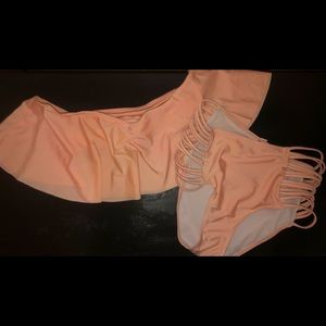 pink two piece swim suit!!